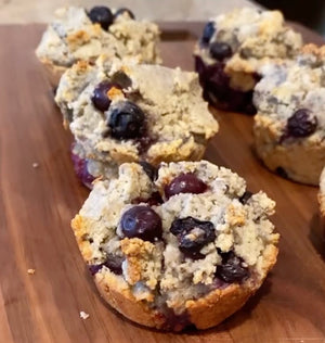 High-protein Blueberry Muffins