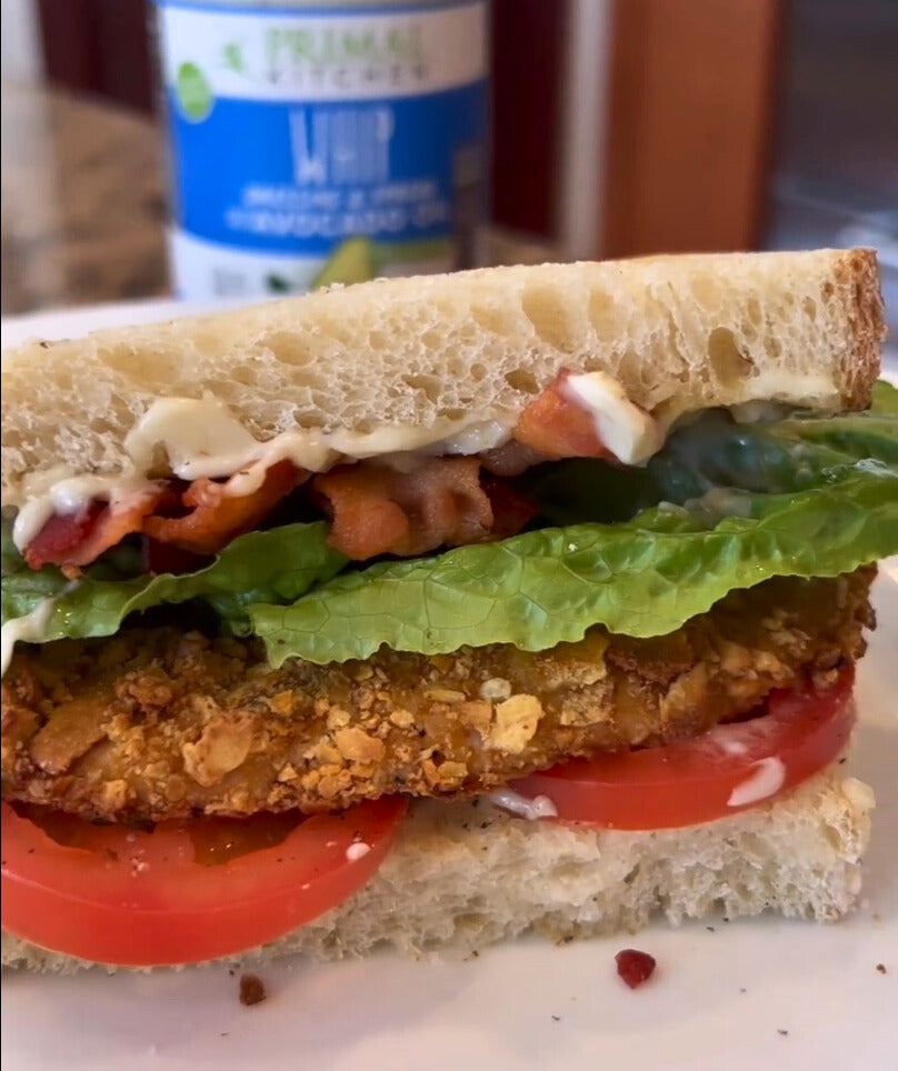 Homemade Crispy Chicken Sandwhich Primal Kitchen
