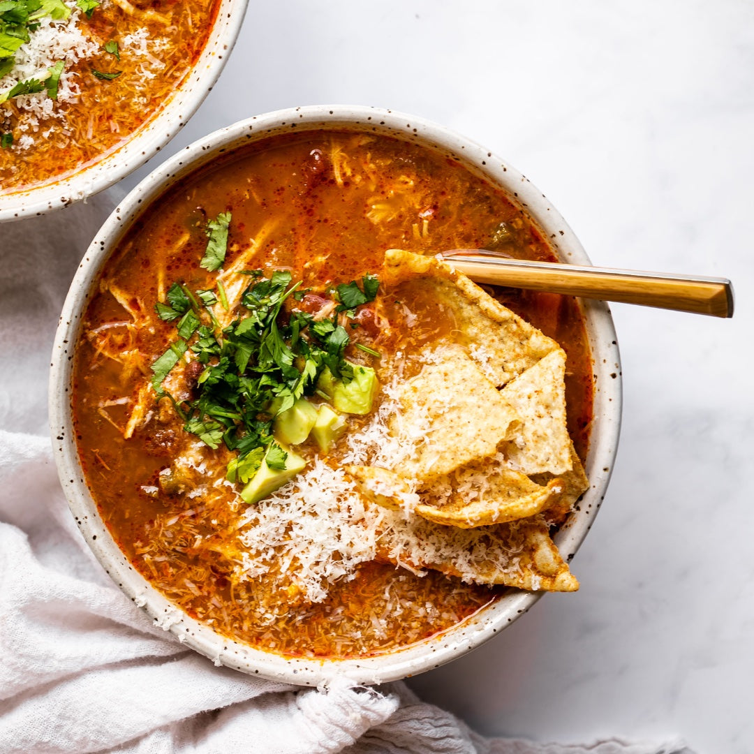 Slow Cooker Chicken Enchilada Soup