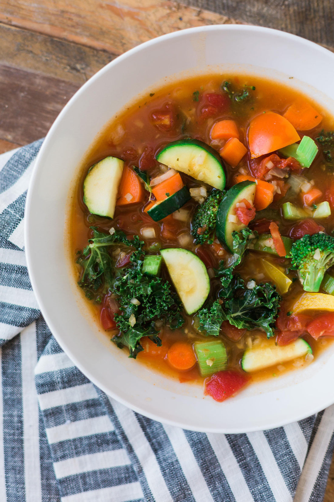 Vegetable and Cauliflower Rice Soup