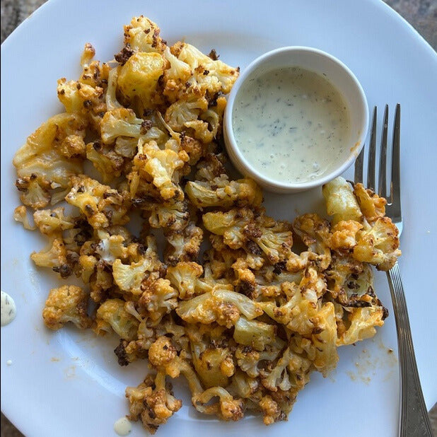 Airfryer Buffalo Cauliflower Bites
