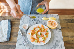 Grapefruit Salmon Crudo