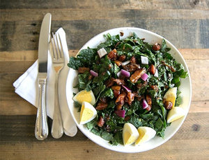 Warm Pancetta, Egg, and Kale Salad Recipe