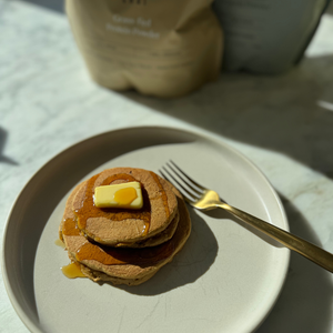 Double Protein Gingersnap Pancakes