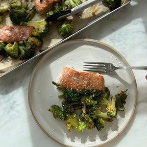 Sheet Pan Salmon with Sesame & Ginger