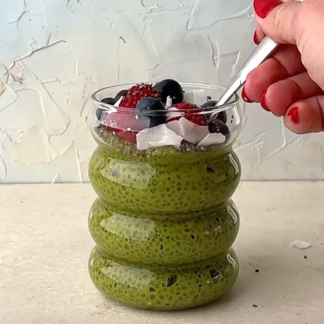 Matcha Chia Seed Pudding