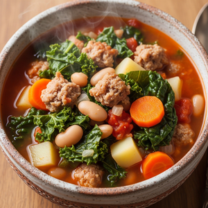 Hearty Kale and Italian Sausage Soup