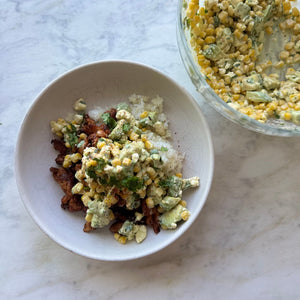 Fab Four Viral Street Corn Chicken Bowl