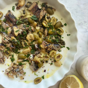 Roasted Garlic & Lemon Sardine Smash