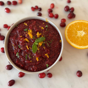 Easy Make-Ahead Thanksgiving Cranberry Chia Sauce (No Refined Sugar!)