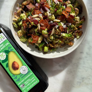 Sweet & Savory Crispy Roasted Brussels Sprouts ft. Primal Kitchen Pure Avocado Oil #AD