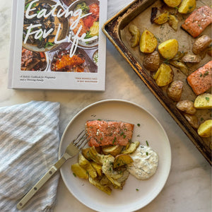 Sheet Pan Salmon with Artichokes & Potatoes