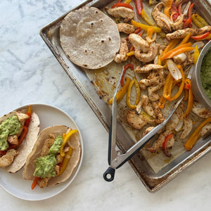 Sheet Pan Chicken & Veggie Fajitas | A 30-minute, Blood Sugar-Friendly Dinner for Busy Nights