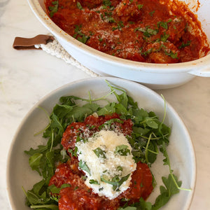 Fab Four Chicken Meatballs: My Take on Hailey Bieber’s Viral Recipe